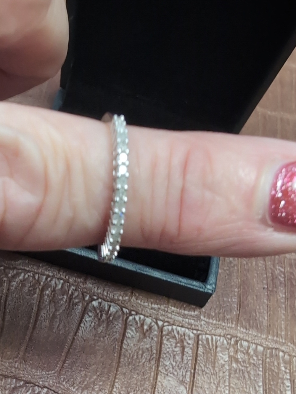 Sterling Silver Eternity Band -